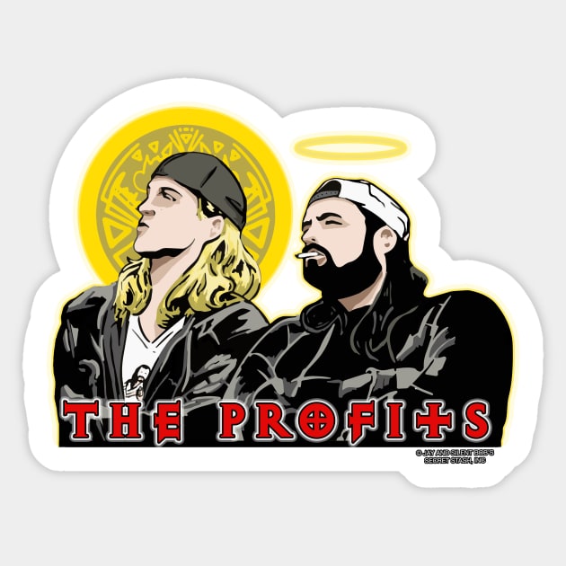 The Profits - Jay and Silent Bob Sticker by euglenii